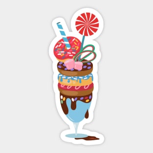 Giant milkshake. Sticker